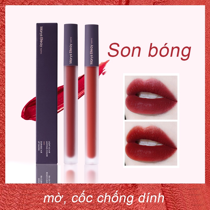 Son Bóng Marys Elleay 3.2g Hiệu Ứng Bóng Mờ Lên Màu Tốt Chống Dính Cốc Mềm Mại Mịn Màng Lâu Trôi