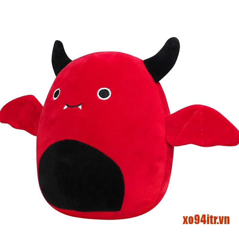 XOITR  Devil Bat Plush Toy Anime Plushie 8/12inch Black Red Bat Stuffed Animals Do