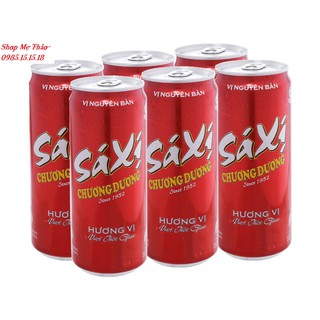 LỐC 6 LON NƯỚC NGỌT CÓ GAS XÁ XỊ CHƯƠNG DƯƠNG 330ML