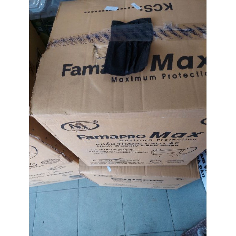 [Chính hãng] Khẩu trang Famapro 4 lớp kháng khuẩn than hoạt tính hộp 40 cái tiêu chuẩn xuất khẩu