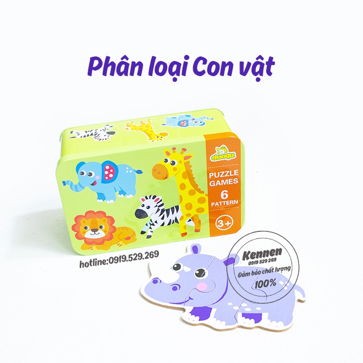 Siêu Ghép hình puzzle bản to cho bé 2+