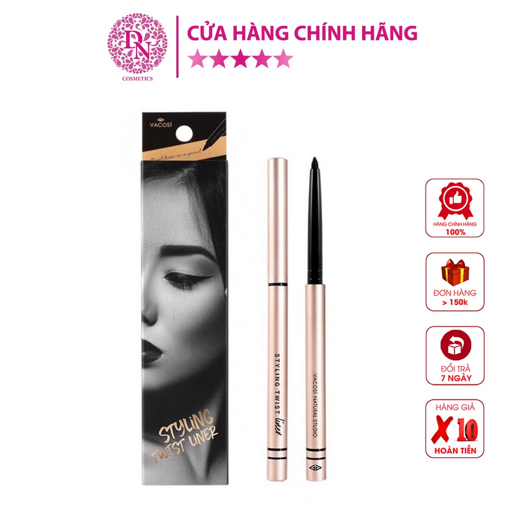 Chì vặn kẻ mắt dạng gel không trôi  Vacosi Styling Twist Liner 5ml màu đen Hàn Quốc | BigBuy360 - bigbuy360.vn