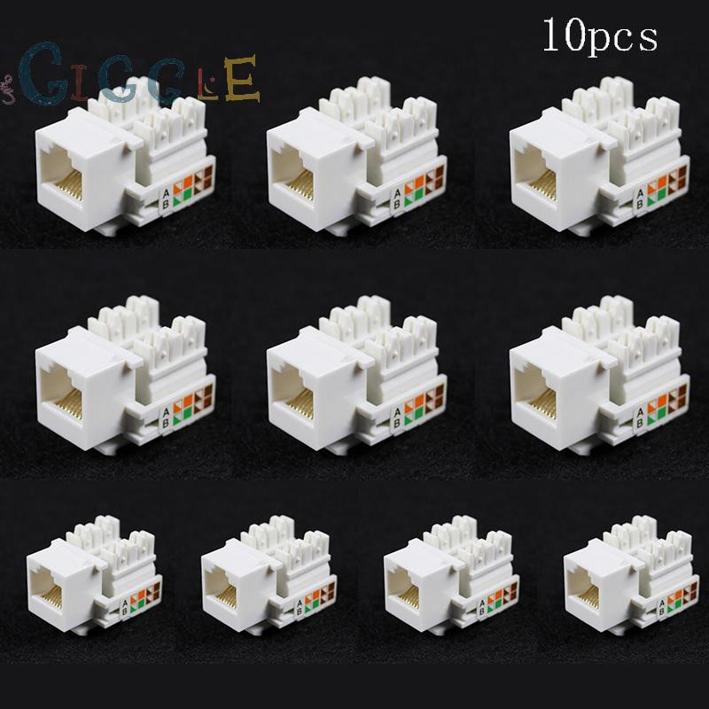 Set 10 Ổ Cắm Kết Nối Mạng Lan Cat5E 8p8c Rj45 Lan | BigBuy360 - bigbuy360.vn