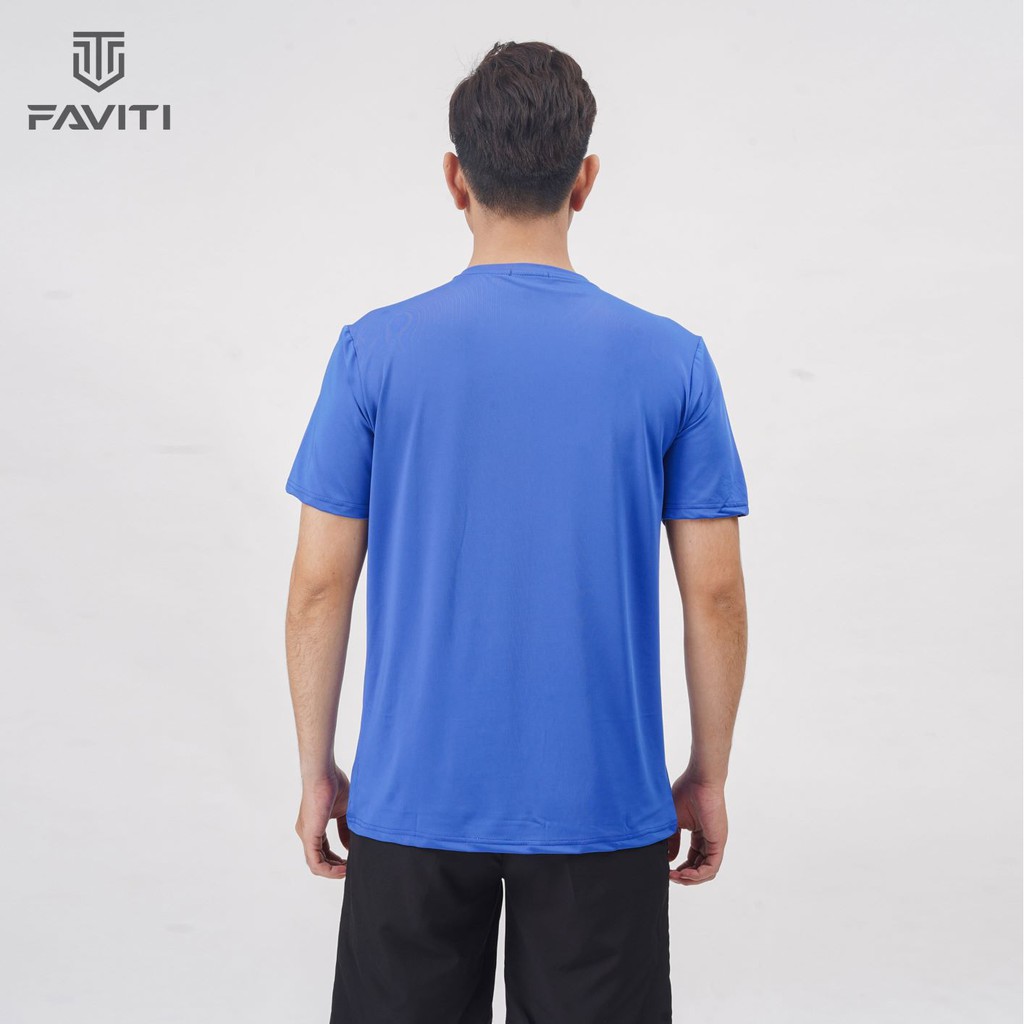 Áo Thun thể thao nam có cổ tròn dập vân chất thun lạnh cao cấp giá rẻ FAVITI AT09 | BigBuy360 - bigbuy360.vn