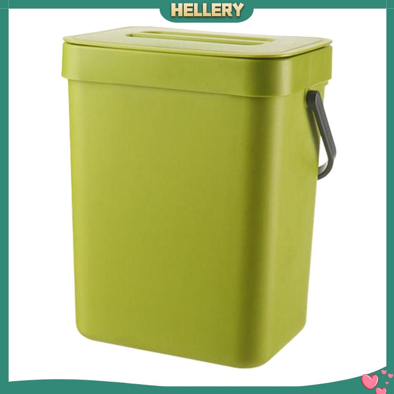 Thùng Rác Gắn Tường Màu Đen 3L Phong Cách Hiện Đại Dành Cho Nhà Bếp / Văn Phòng
