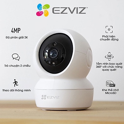 Chính Hãng - Camera Ip Wifi Ezviz C6n 4mpx Hình Ảnh 2k Quad Hd Rõ Nét