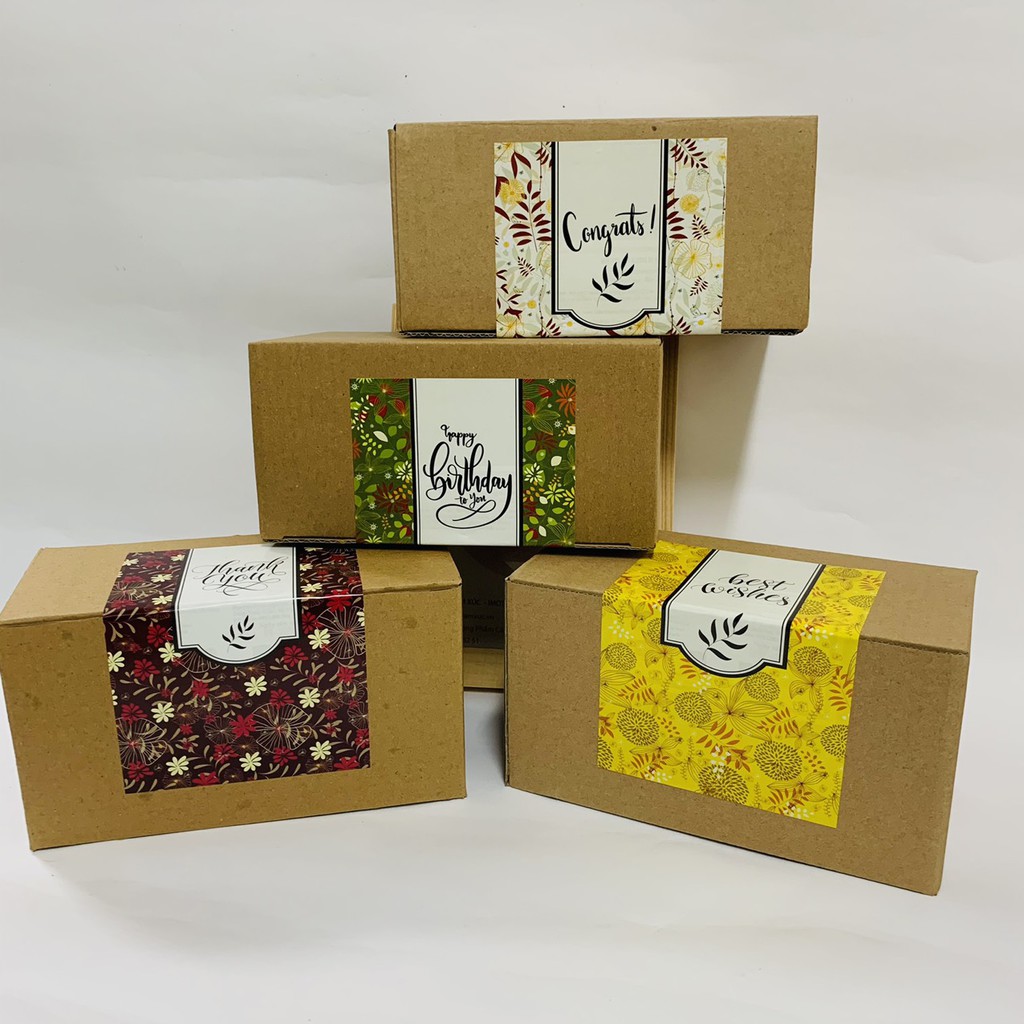 Nhãn decan 10*15cm set10 chiếc  trang trí hộp, túi quà sự kiện