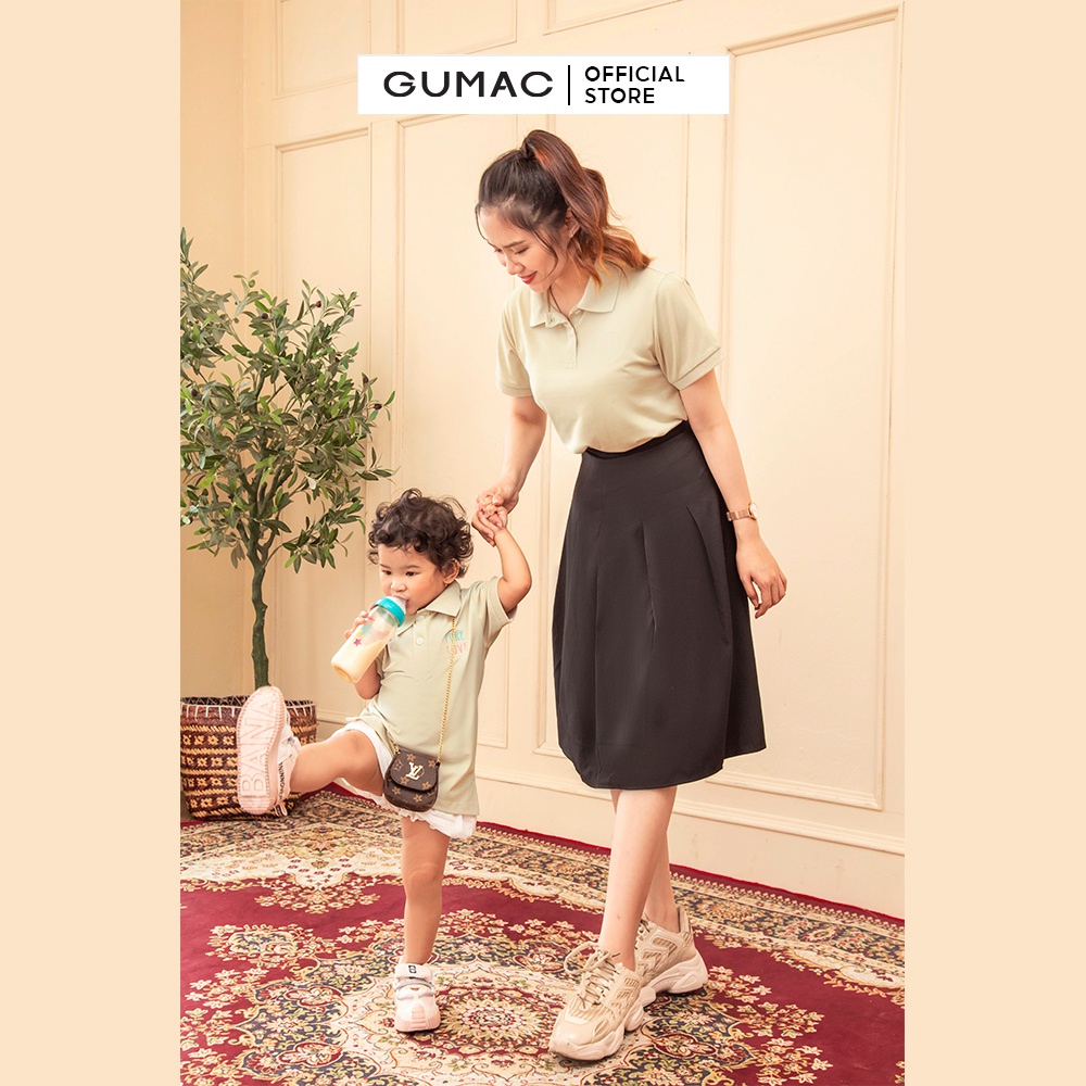 [Mã WABRGUM giảm 10% tối đa 30K đơn 99K] Áo nữ thời trang GUMAC polo thêu ATC01035