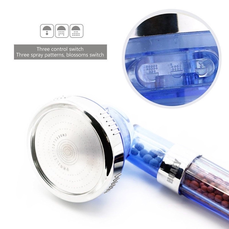 Đầu vòi sen tăng áp Nano chỉnh 3 chế độ nước cao cấp