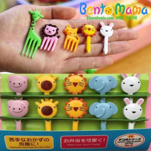 Set 10 xiên trang trí hoạt hình ngộ nghĩnh - Cao cấp