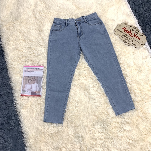 Quần baggy xanh trơn tua gấu siêu hót [kèm ảnh thật] | BigBuy360 - bigbuy360.vn