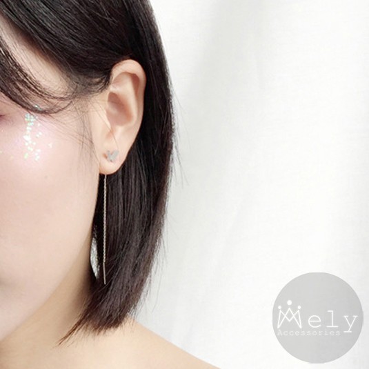 BÔNG TAI BẠC HÌNH BƯỚM - MELY B31