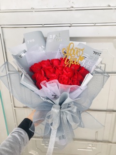 Bó Hoa Sáp 20 Bông Phối Ren