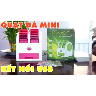 Quạt điều hòa mini khay đá 2 cửa gió