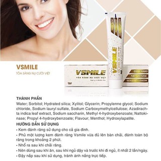 Lốc 5 hộp Kem đánh răng Vsmile