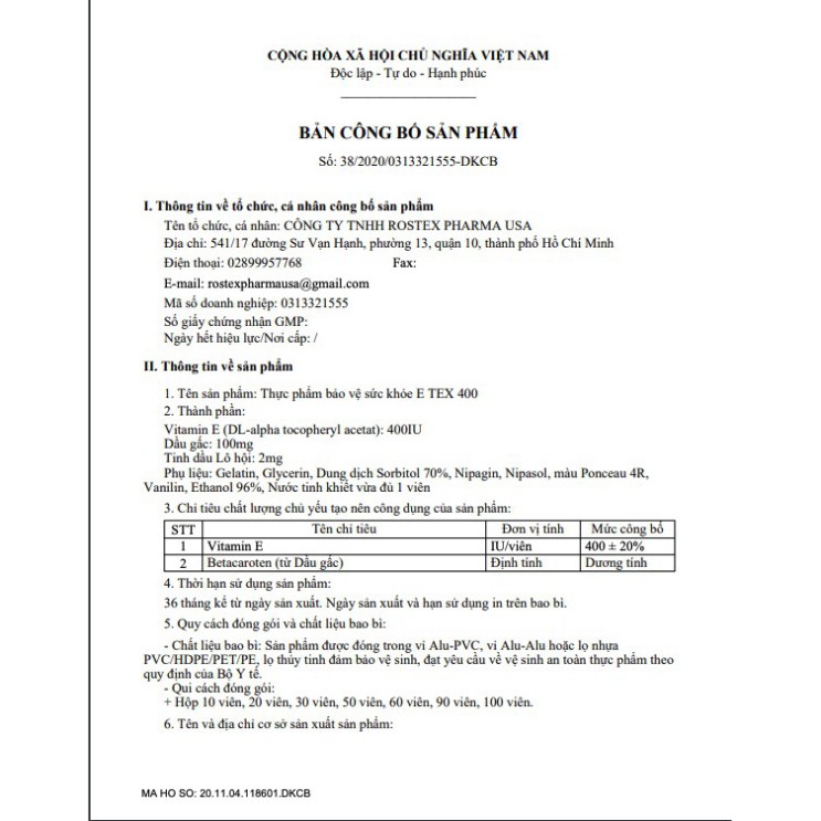 Vitamin E đỏ E TEX 400 hỗ trợ làm đẹp da, trắng sáng da, chống lão hoá - Hộp 30 viên | BigBuy360 - bigbuy360.vn