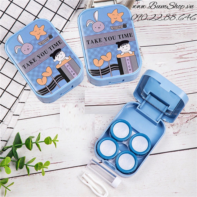 Khay gương đôi đựng được 2 cặp lens takeyoutime