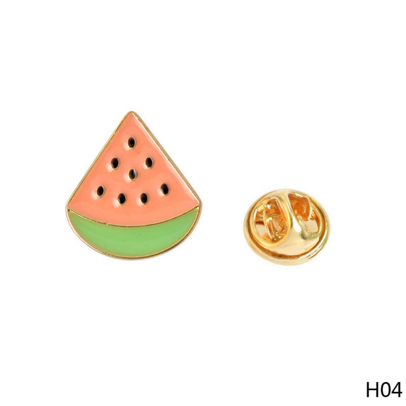 flowersqueen Trâm cài cổ áo hoạt hình mùa hè bằng nhựa acrylic tráng men