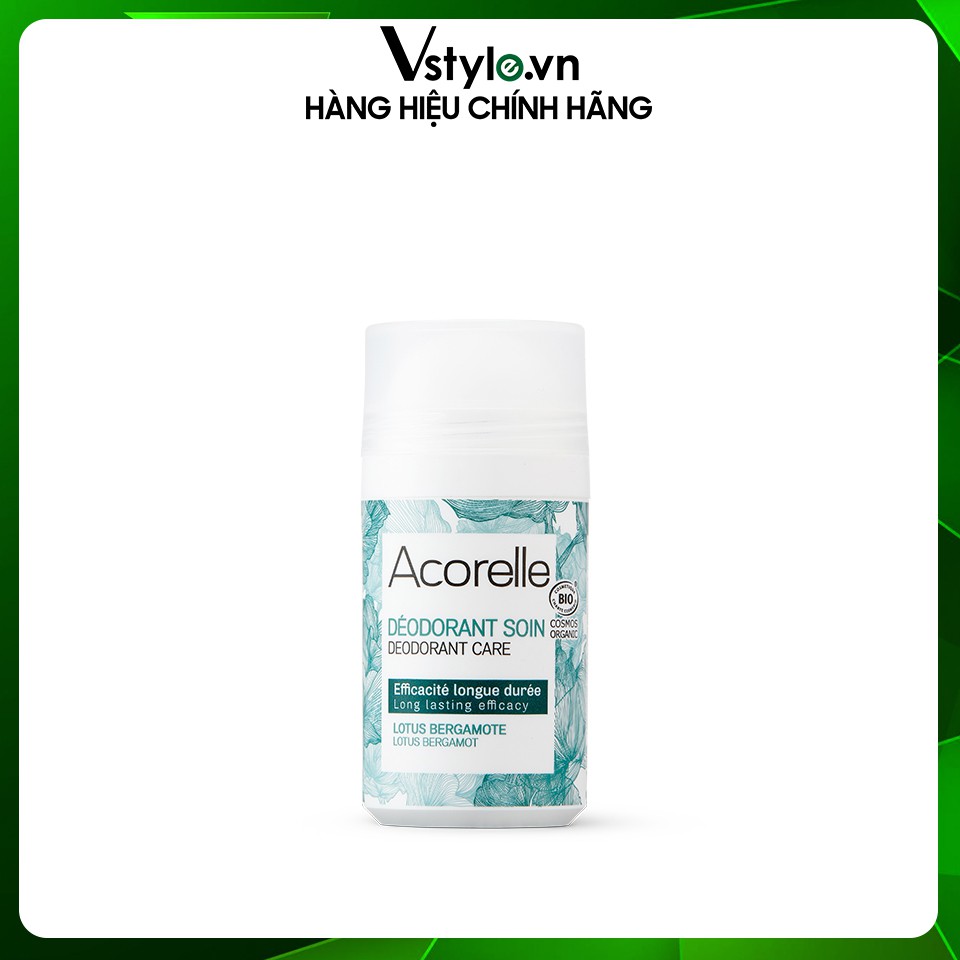 Lăn Khử Mùi  Hương Hoa Sen và Cam Bergamote Acorelle Deodorant Soin Lotus Bergamote 50ml