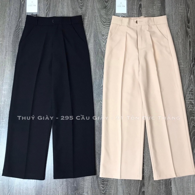 QUẦN SUÔNG ỐNG RỘNG CÚC GIỮA 2 MÀU