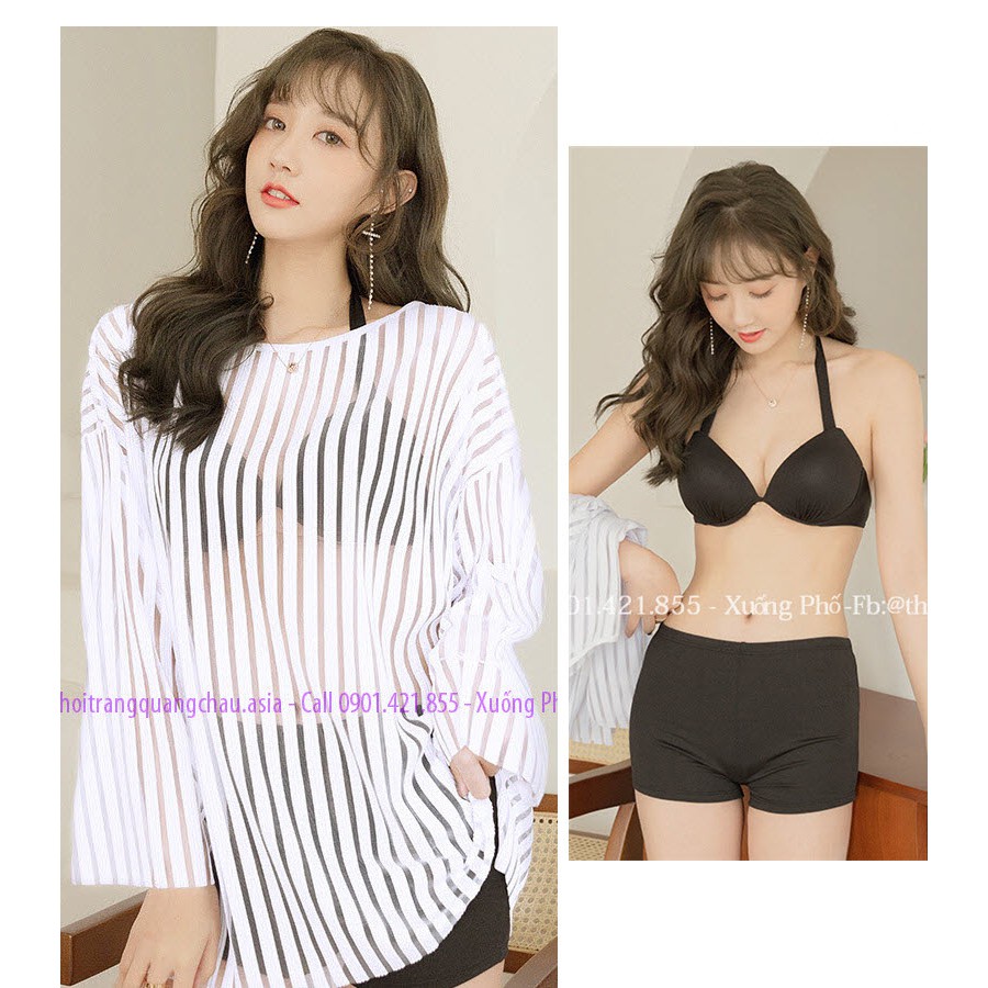 (Hàng nhập) SET 3 MÓN BIKINI ➕ GỒM KHOÁC STYLE HÀN QUỐC #032054