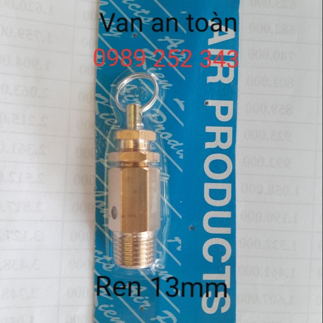 Van an toàn ren 13mm 100% đồng thau ren 17mm.