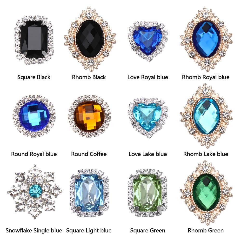 1 Khóa Kẹp Trang Trí Giày Lấp Lánh Cho Đám Cưới