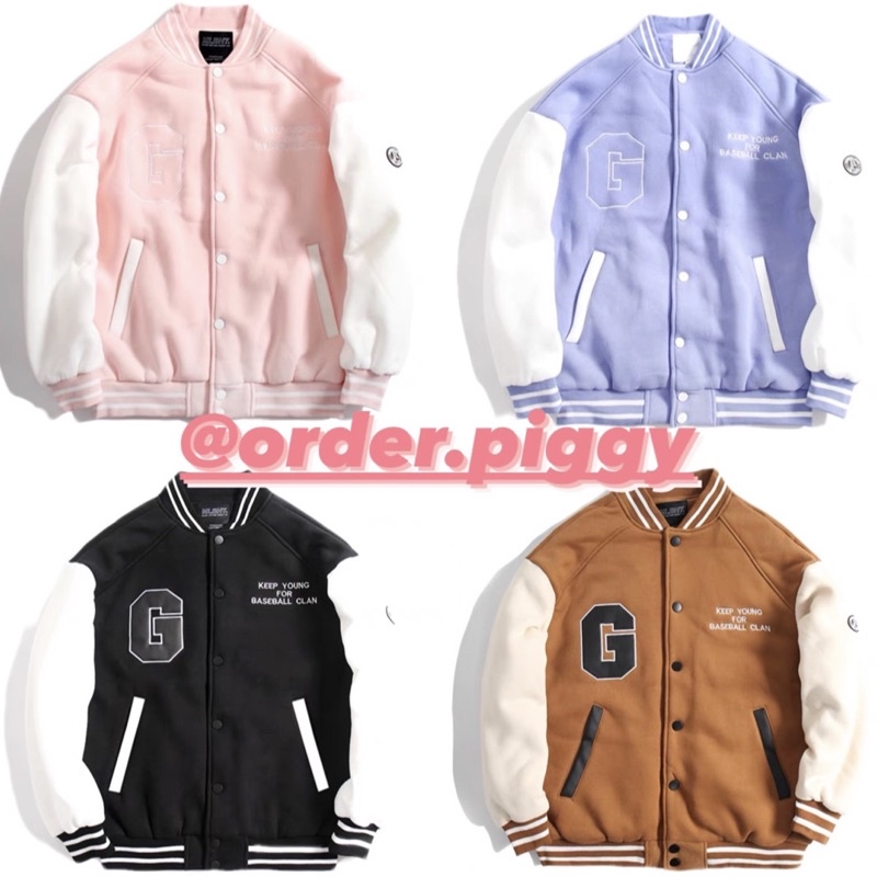 Áo Khoác MLBNY Jacket Nỉ Logo G - Chính Hãng