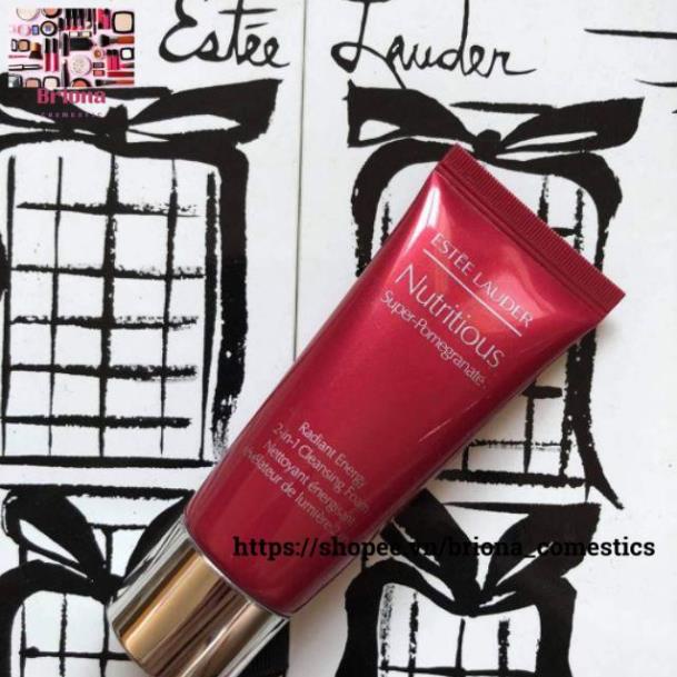 Sữa rửa mặt dưỡng da Estee Lauder Nutritious Super Pomegranate- Radiant Energy 2-in-1 Cleansing Foam 30ml