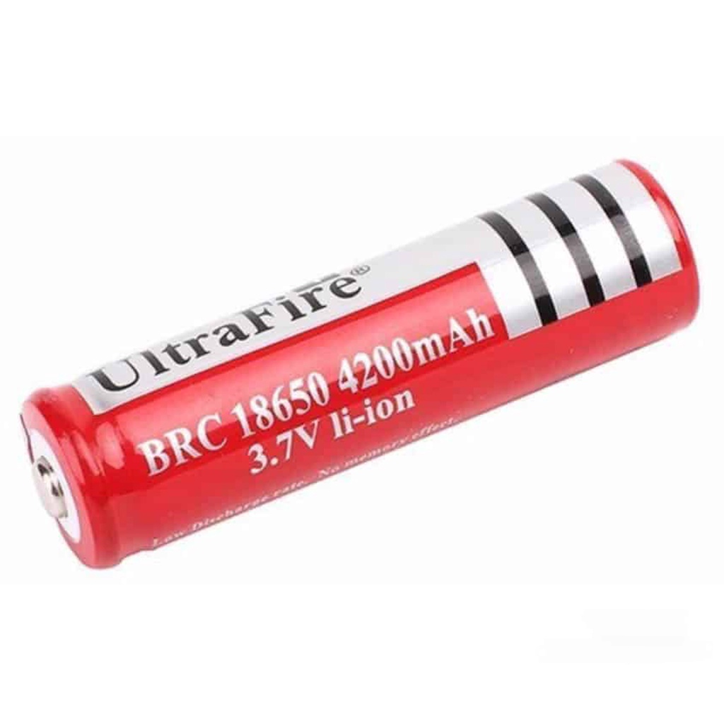 PIN SẠC LITHIUM 18650 3.7V 4200MAH Ultrafire, ĐẦU BẰNG, DÙNG CHO CÁC THIẾT BỊ ĐIỆN TỬ