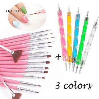 Set 20 cọ vẽ trang trí móng tay chuyên nghiệp