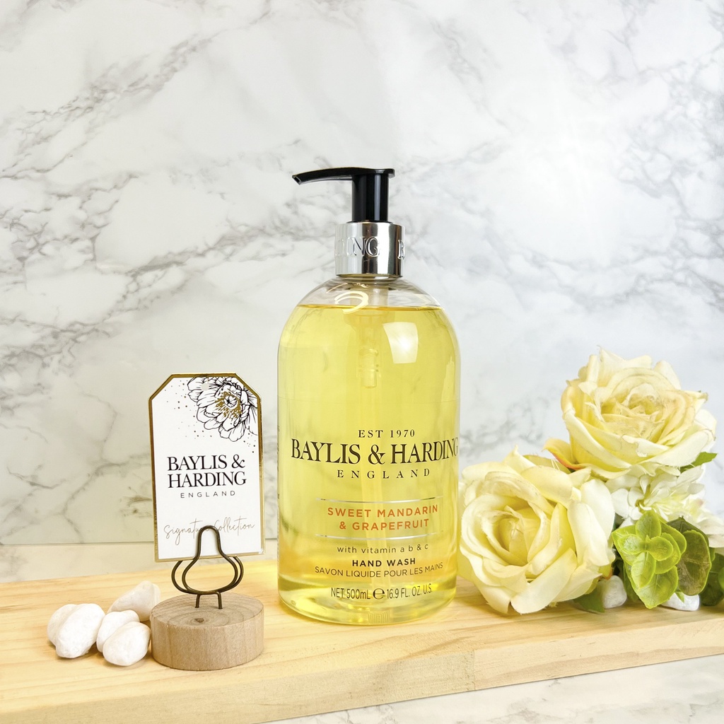 Nước rửa tay Baylis&amp;Harding Sweet Mandarin&amp;Grapefruit hương quýt &amp;bưởi ngọt ngào chứa chiết xuất vitamin A, B và C500ml