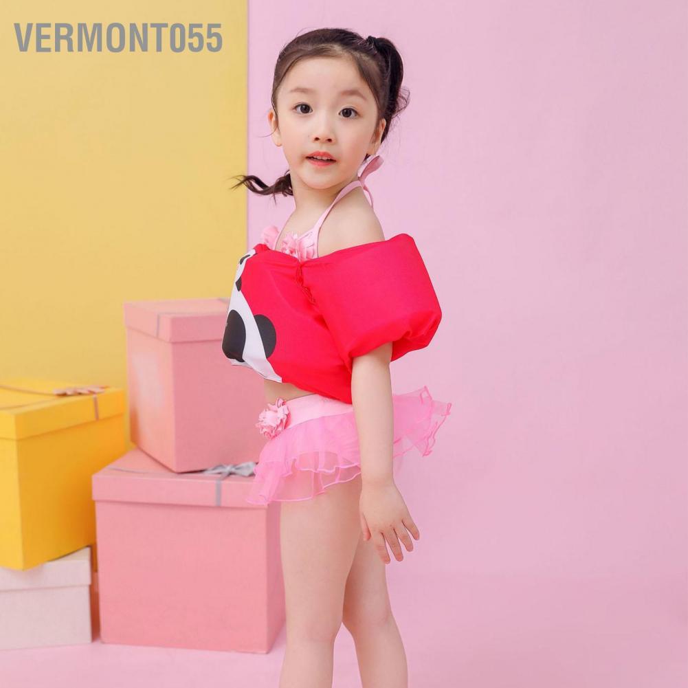 Vermont055 Áo phao trẻ em khoác cho bé Tay bơi có dây đeo vai Hỗ trợ việc lội từ 2 đến 6 tuổi