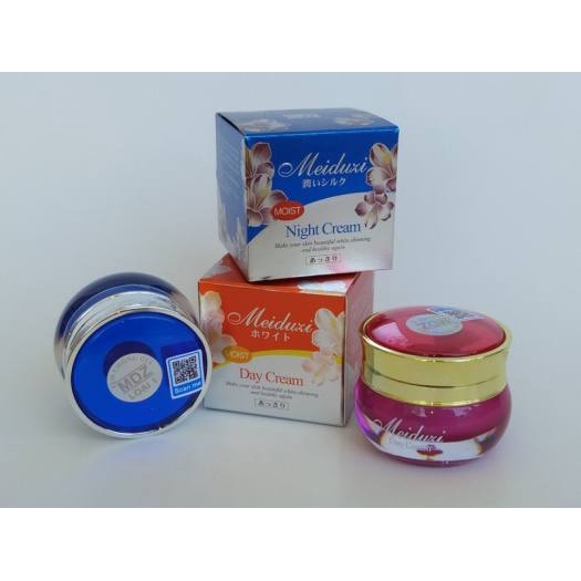 Bộ kem MEIDUZI Nhật Bản ngày đêm chính hãng nám tàn nhang đồi mồi dưỡng trắng da 20g