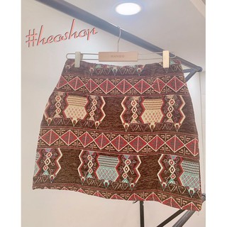 Chân váy thổ cẩm họa tiết - hàng bán shop