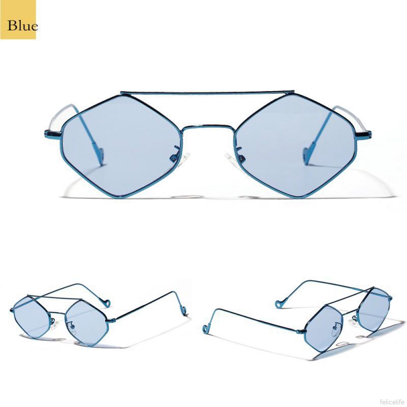 Kính râm nữ gọng kim loại đính đá nhiều màu phong cách retro | BigBuy360 - bigbuy360.vn