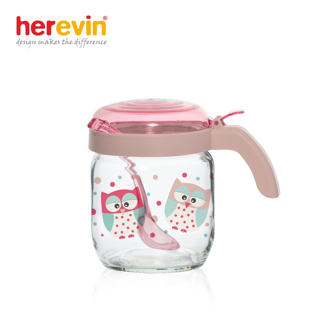 Combo 3 hũ gia vị thủy tinh có muỗng Herevin Décor 425ml_131050