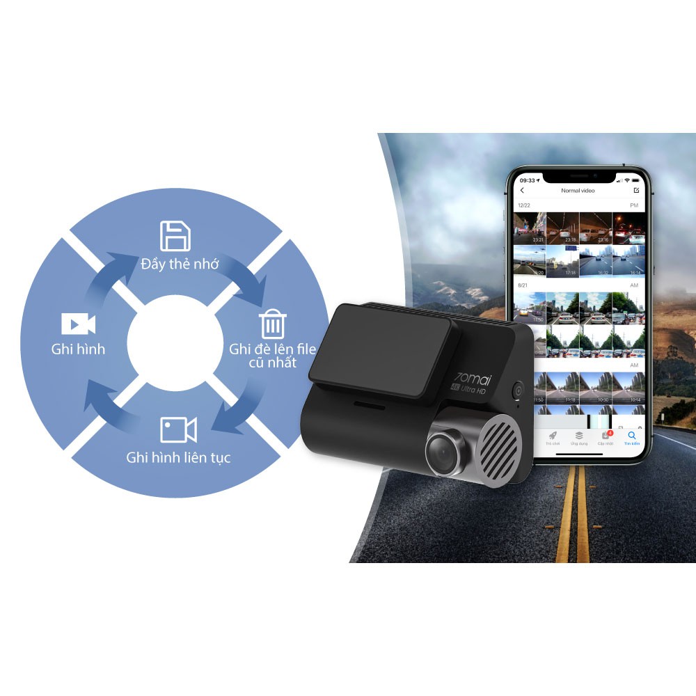 [Bản quốc tế] Camera 70mai Dash cam A800S - Bảo hành 12 tháng