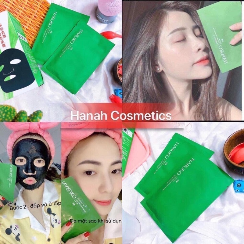 MẶT NẠ TRÀM TRÀ NARUKO TEA TREE SHINE CONTROL & BLEMISH CLEAR MASK – BẢN ĐÀI