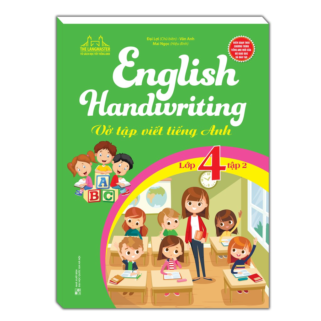 Sách - Combo English Handwriting - Vở tập viết tiếng anh lớp 4 (2 cuốn)