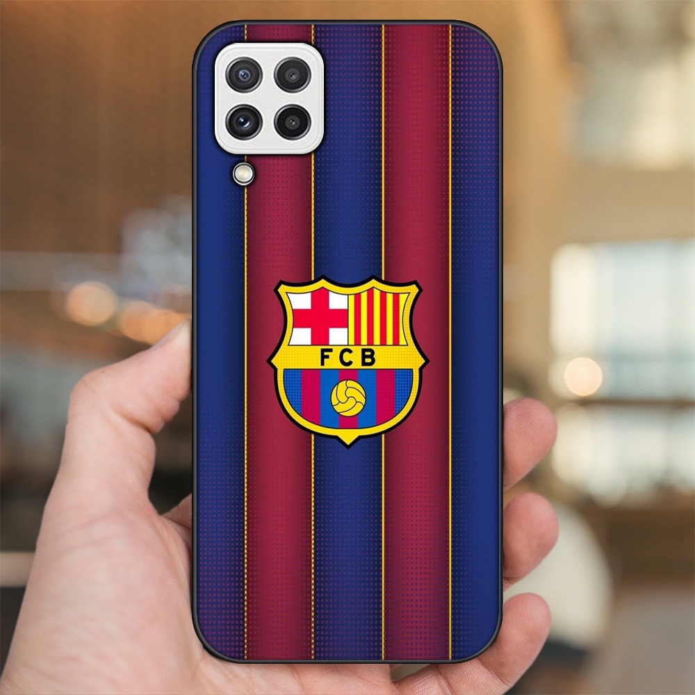 Ốp lưng Samsung A22 4G, A22 5G viền đen in hình Barcelona Barca