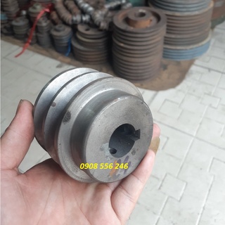 Puly đặc 7 phân cốt 19mm 2 rãnh b