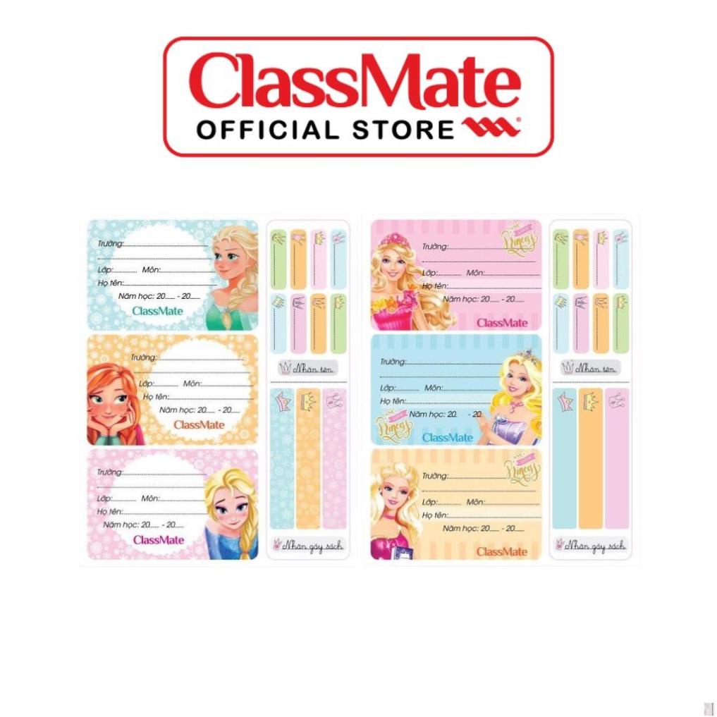 Nhãn vở học sinh Hải Hà classmate princess CL-NT226 hình công chúa dễ thương .