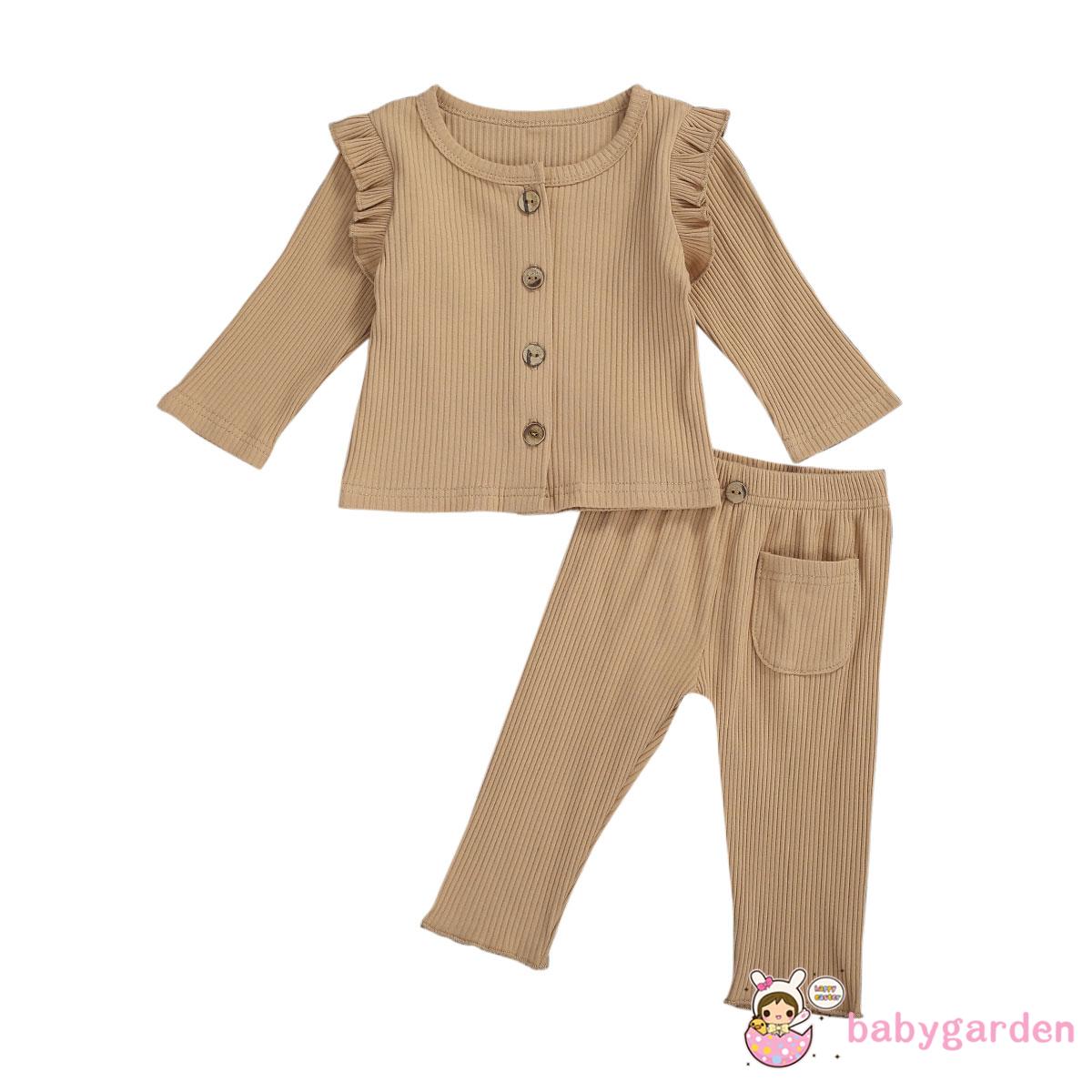 Set Quần Dài Và Áo Khoác Cardigan Xinh Xắn Cho Bé Gái