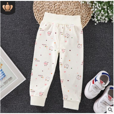 Quần cotton 100% lưng thun không gây hằn bụng cho bé