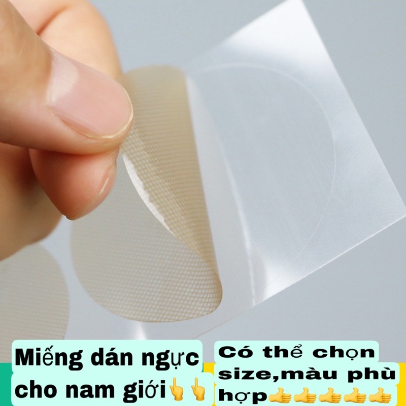 MIẾNG DÁN NGỰC NAM NỮ 1 LẦN DÙNG, MIẾNG DÁN NGỰC TRONG SUỐT ĐỘ DÍNH CAO THOÁNG KHÍ KHÔNG BÍ BÁCH