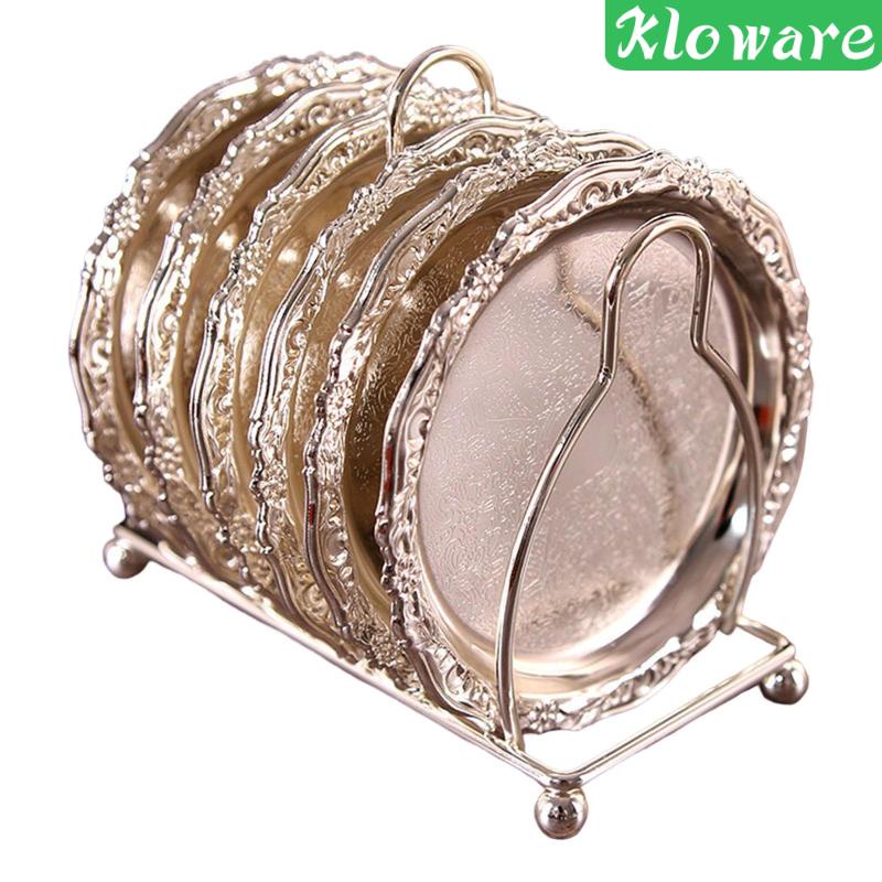 Set 6 Đế Lót Ly Bằng Kim Loại Cao Cấp