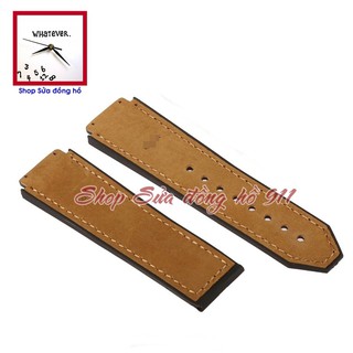 Dây đồng hồ cao su lót nỉ màu kiểu Hublôt