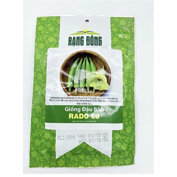 Hạt giống đậu bắp xanh Rạng Đông