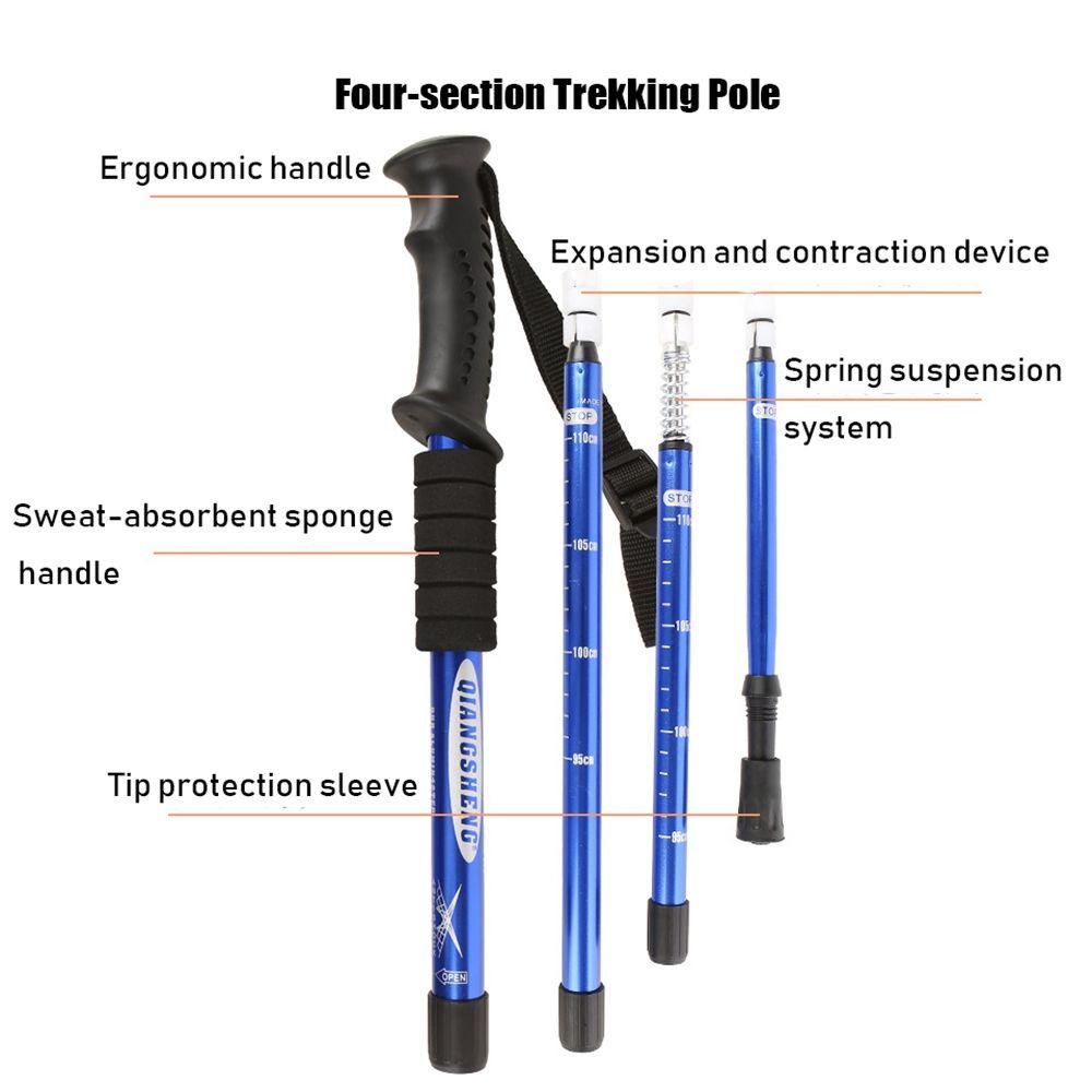 Gậy Đi Bộ Bằng Cao Su Siêu Nhẹ Có 4 Màu